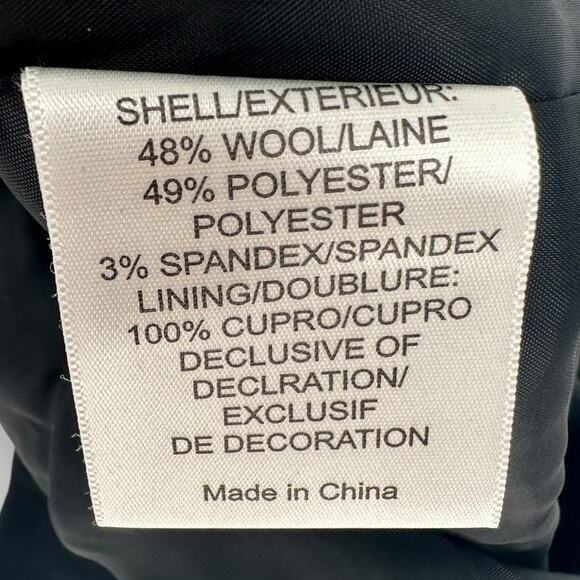 Tory Burch Women's 6 Abbigail Wool Pencil Skirt Solid Black Classic Minimalist - Picture 10 of 11